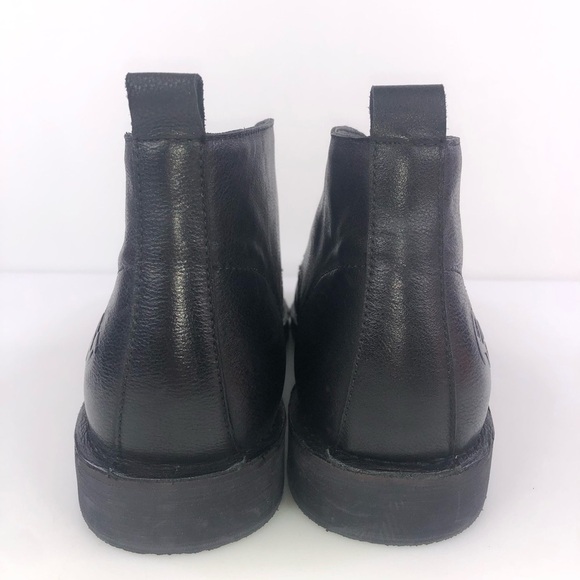 Mens Robert Graham Pieta Leather Chukka Boots Black #RG5416B Size 10.5 main image 8